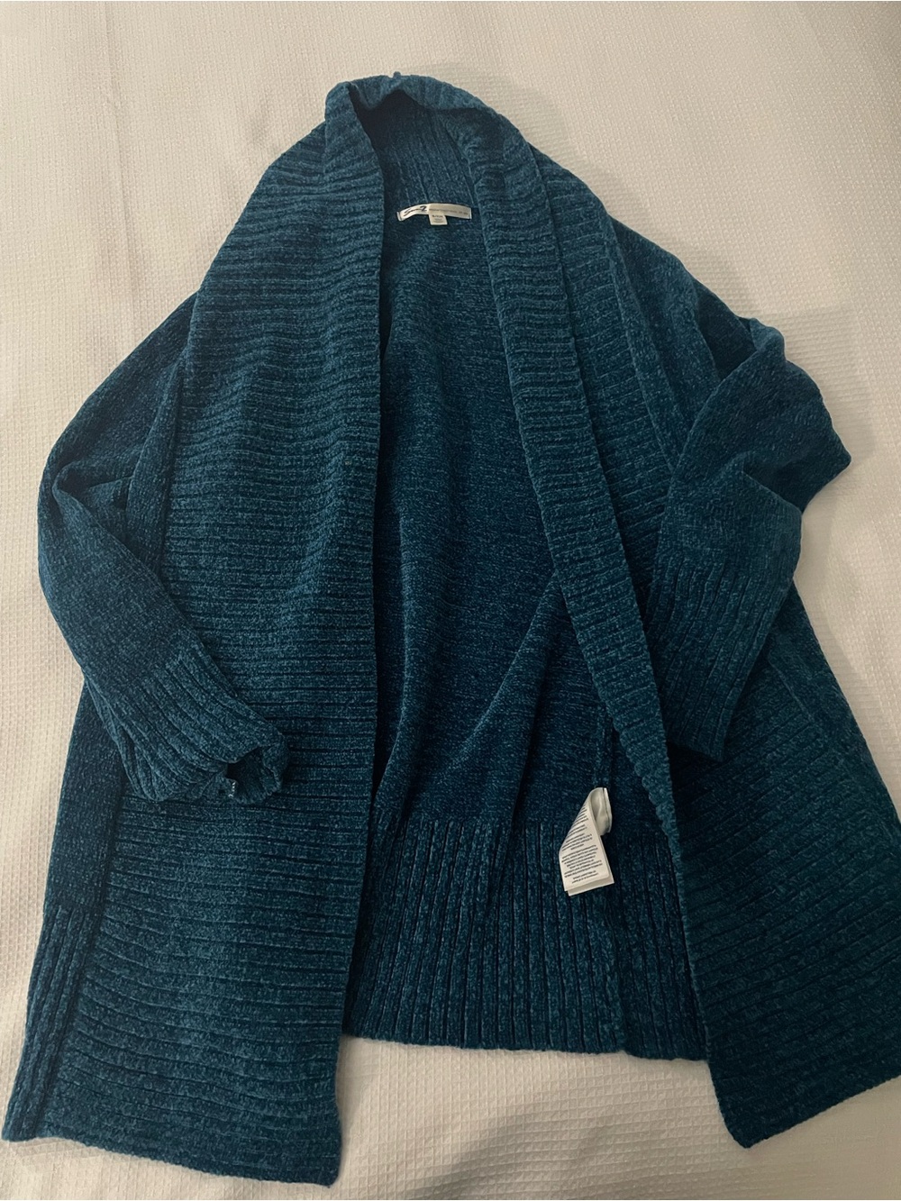 Seven7 Open-Front dark Teal Cardigan Sweater - Women’s Small